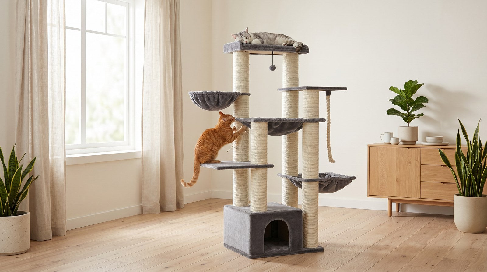 Perchoir haut ou nid bas : où le chat préfère dormir