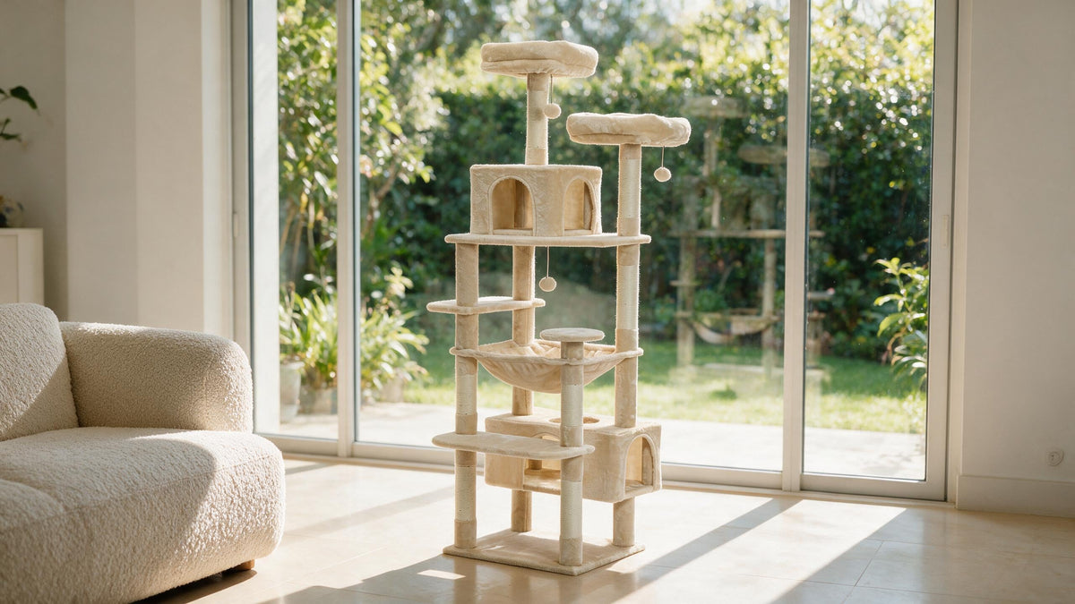 Arbre à chat pour chat cardiaque : limiter l'effort brusque – arbre à chat Canopée Griffova