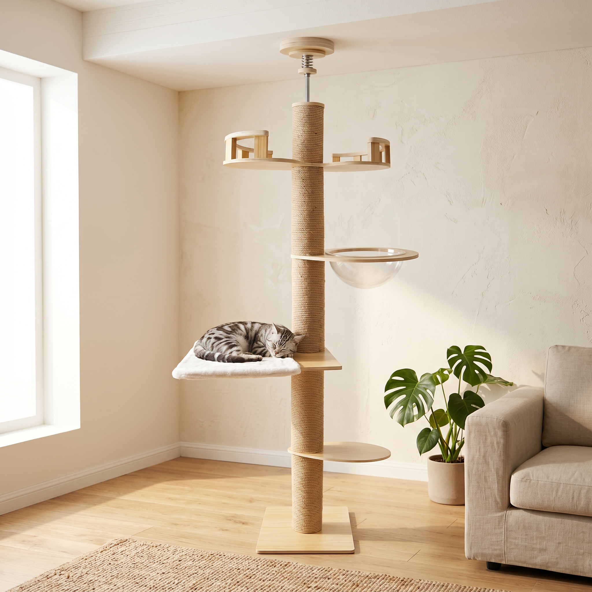Arbre à chat en bois — Griffova Image