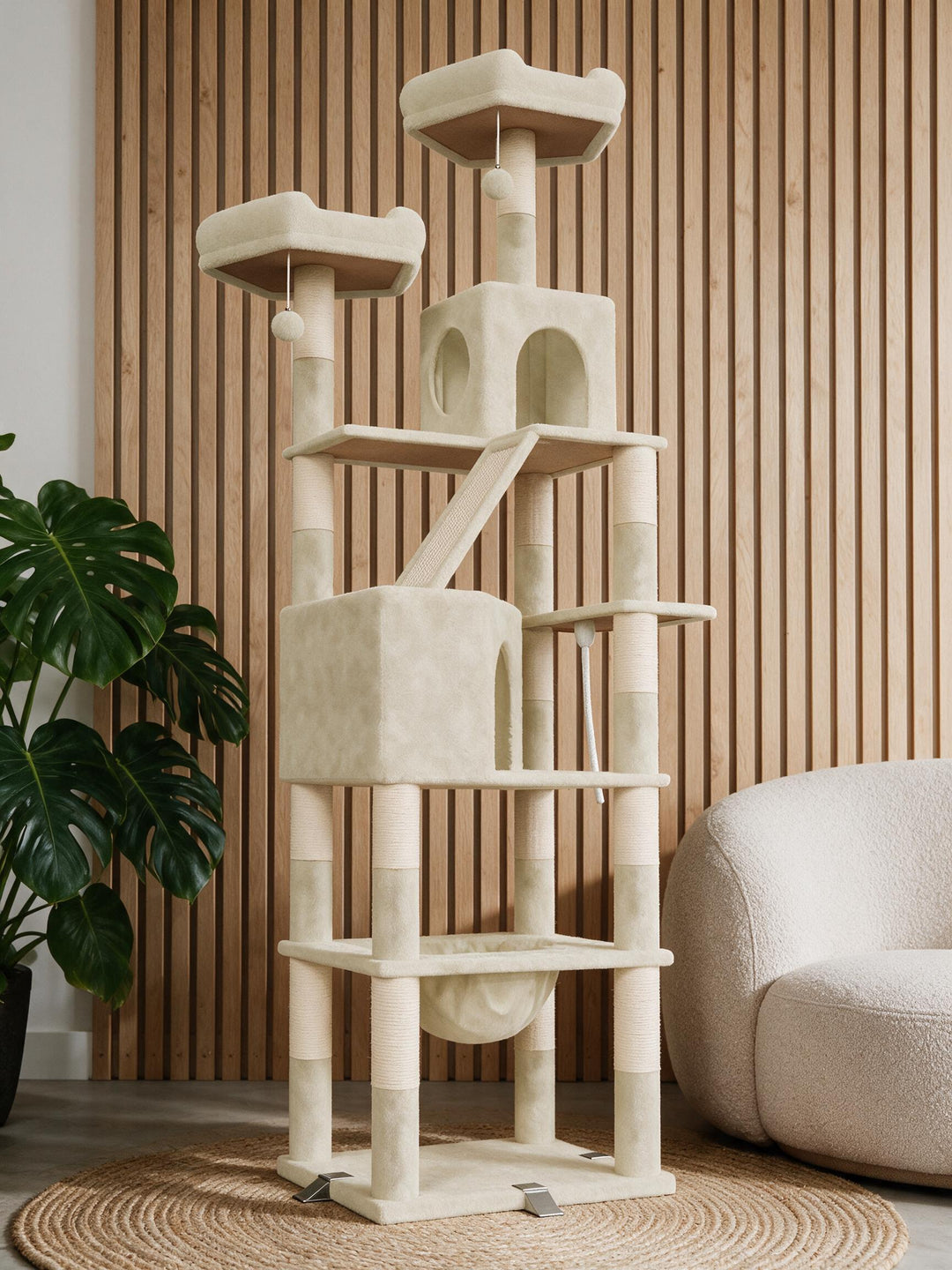 Arbre à chat en bois XXL Baobab
