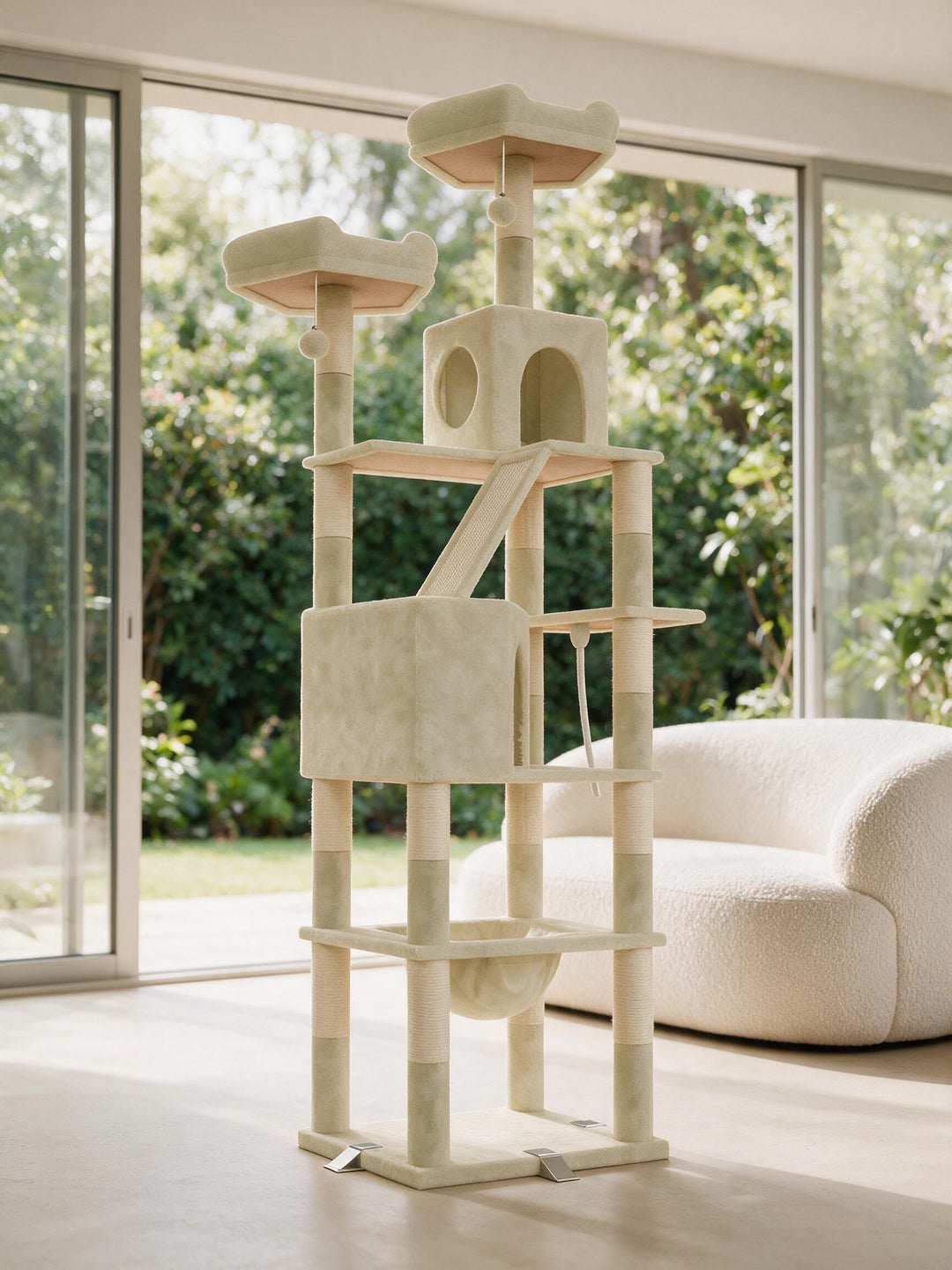 Arbre à chat en bois XXL Baobab