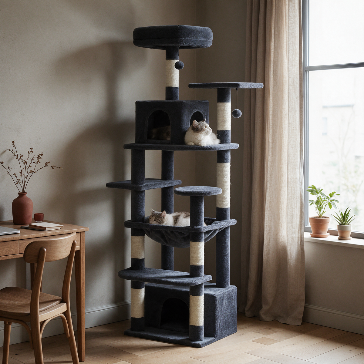 Arbre à chat en bois XL | Canopée