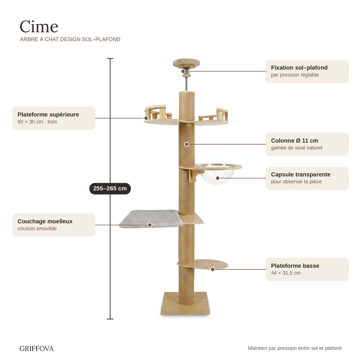 Arbre à chat design | Cime