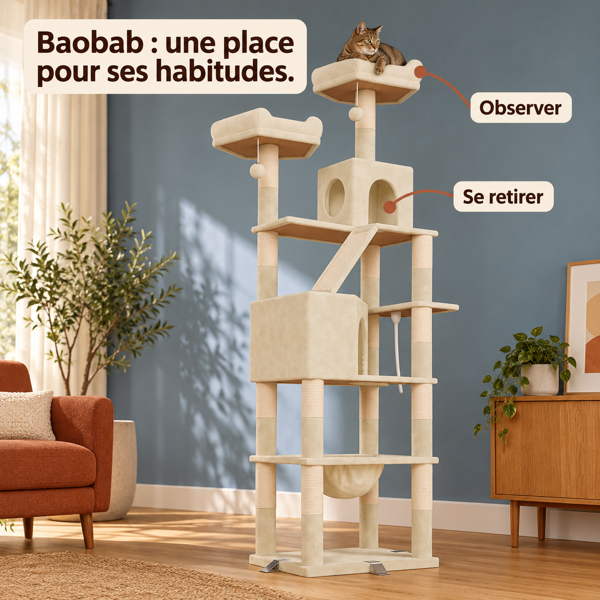 Baobab — Beige : Le produit dans la pièce de vie