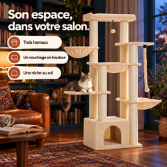 Arbre à chat Maine Coon XXL | Séquoia — Beige — vue 4
