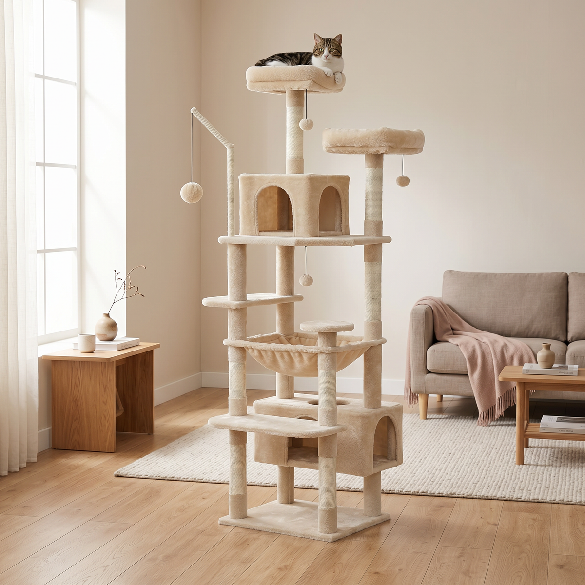 Arbre à chat en bois XL | Canopée