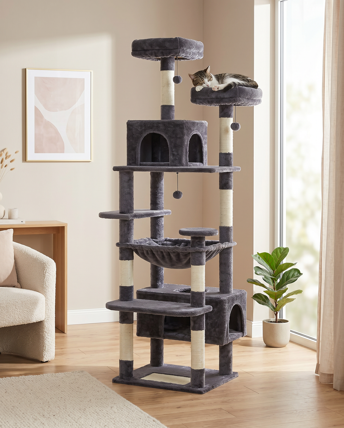 Arbre à chat en bois XL | Canopée